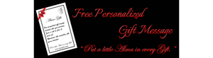 Free personalized gift message