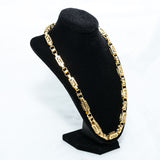 Men's Limited Gold Necklace & Bracelet Set in Stainless Steel #SSM-NB25