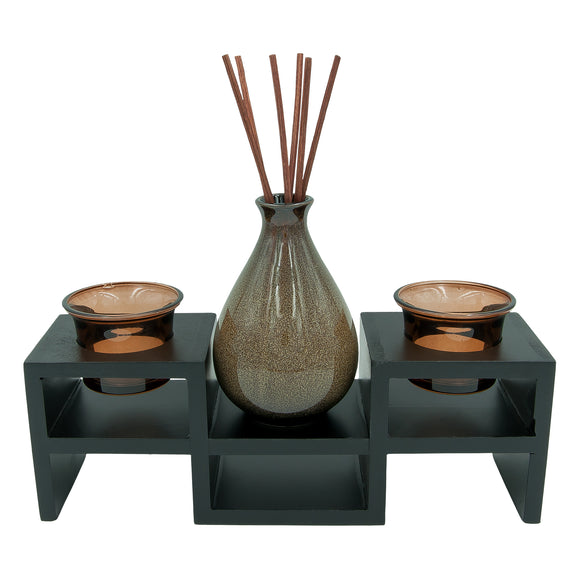 Ceramic Vase Candle Incense Holder  #HD-CIH01